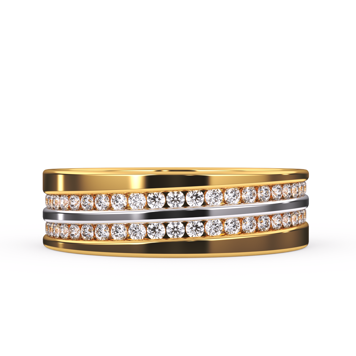 Two Row Promise Wedding Women Band